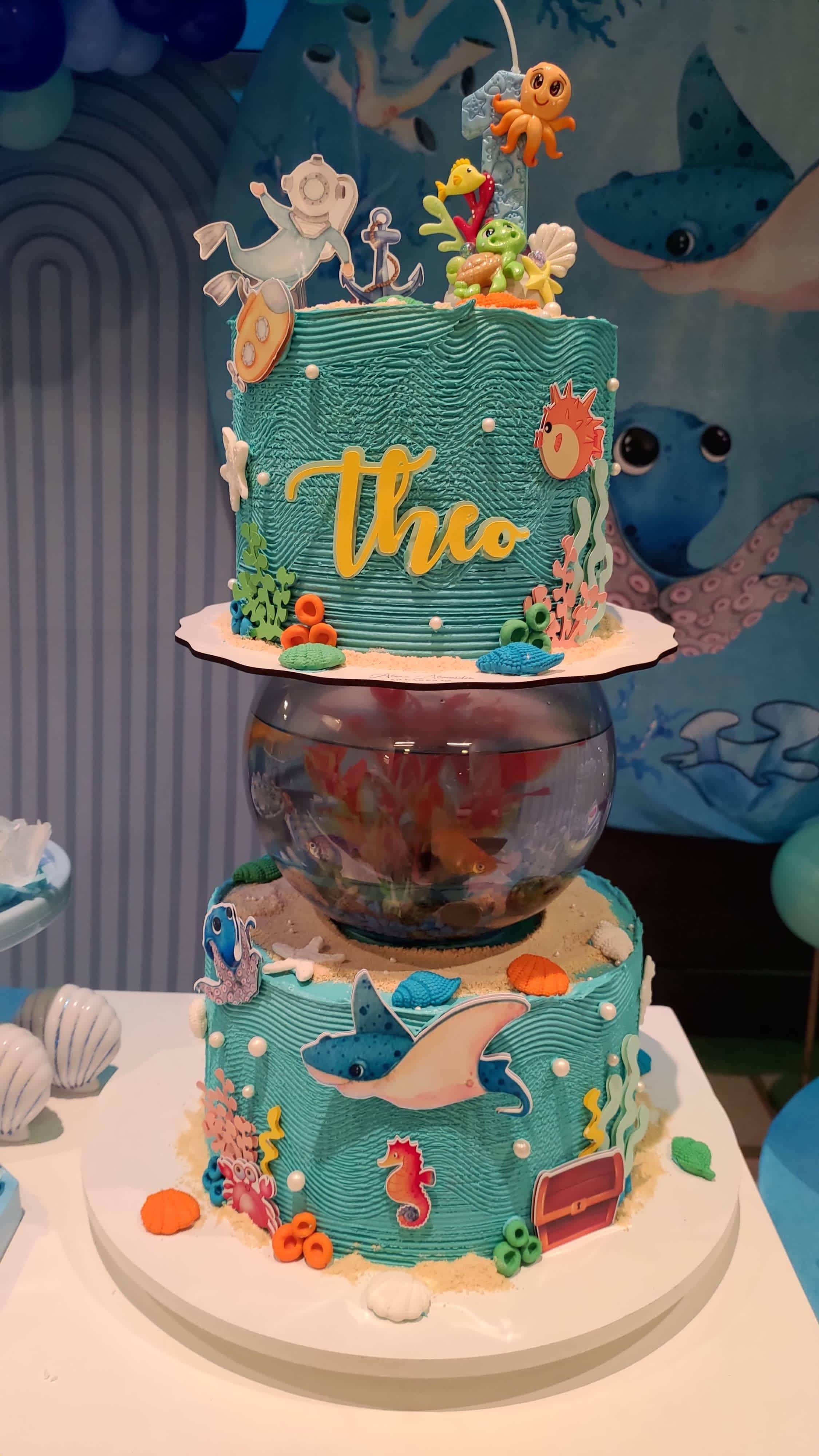Outro bolo de aniversário da Dona Alba
