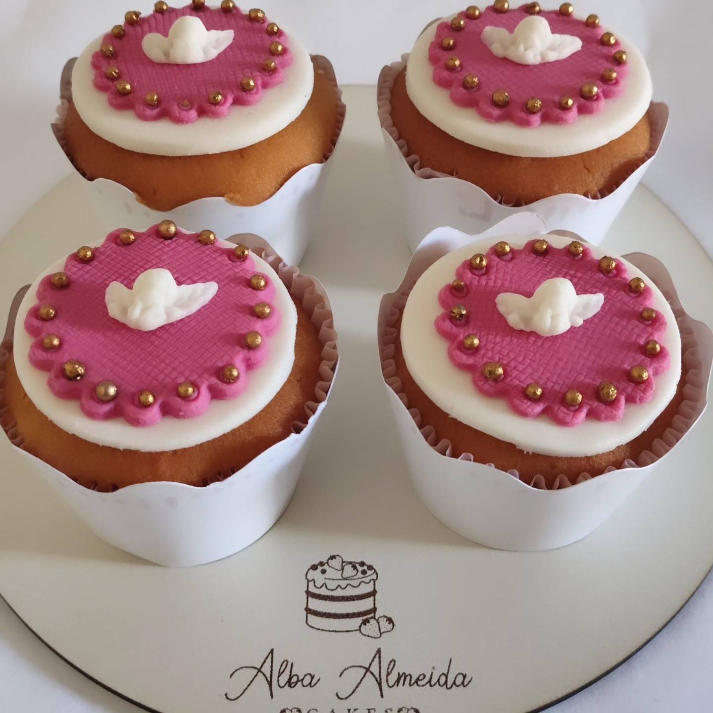 Outro bolo de batizado da Dona Alba