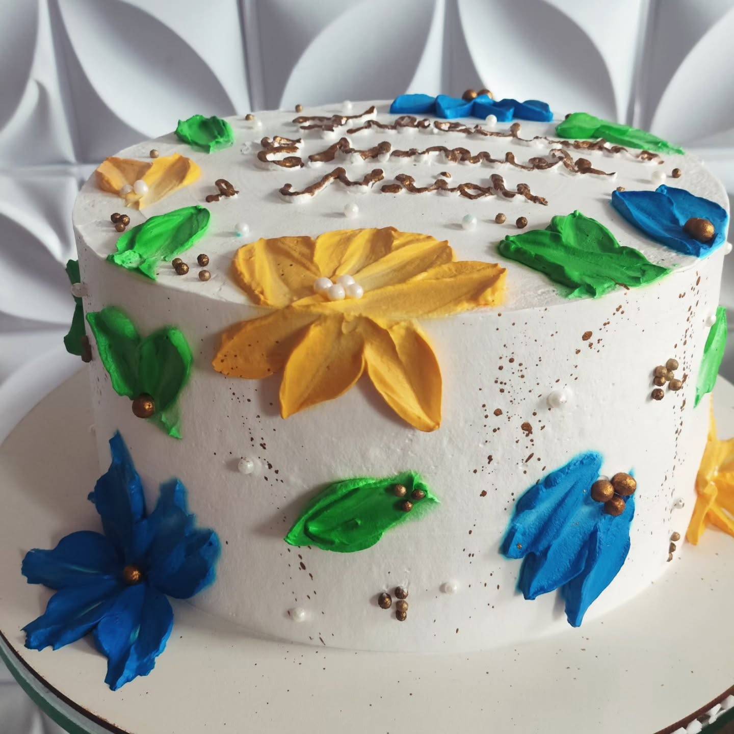 Outro bolo floral da Dona Alba