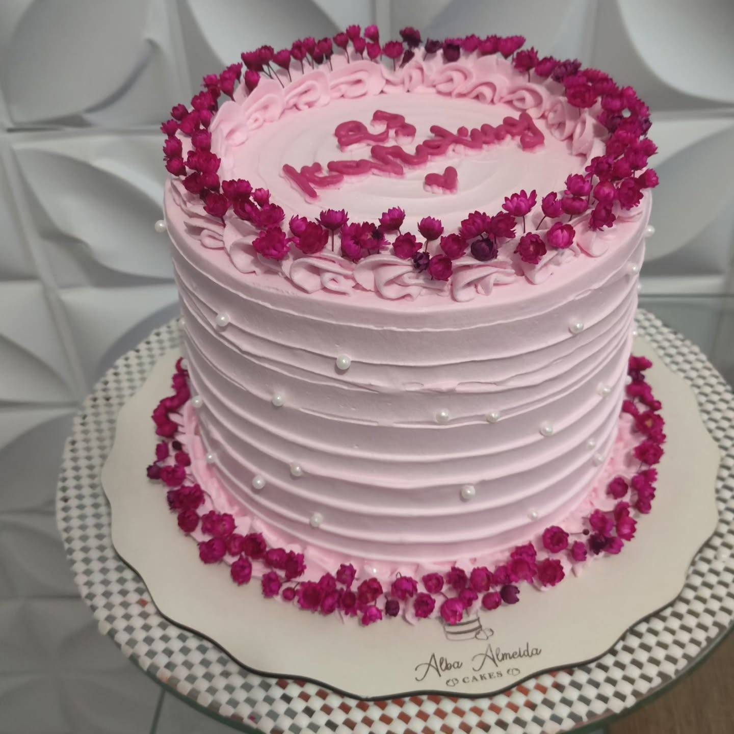 Outro bolo floral da Dona Alba