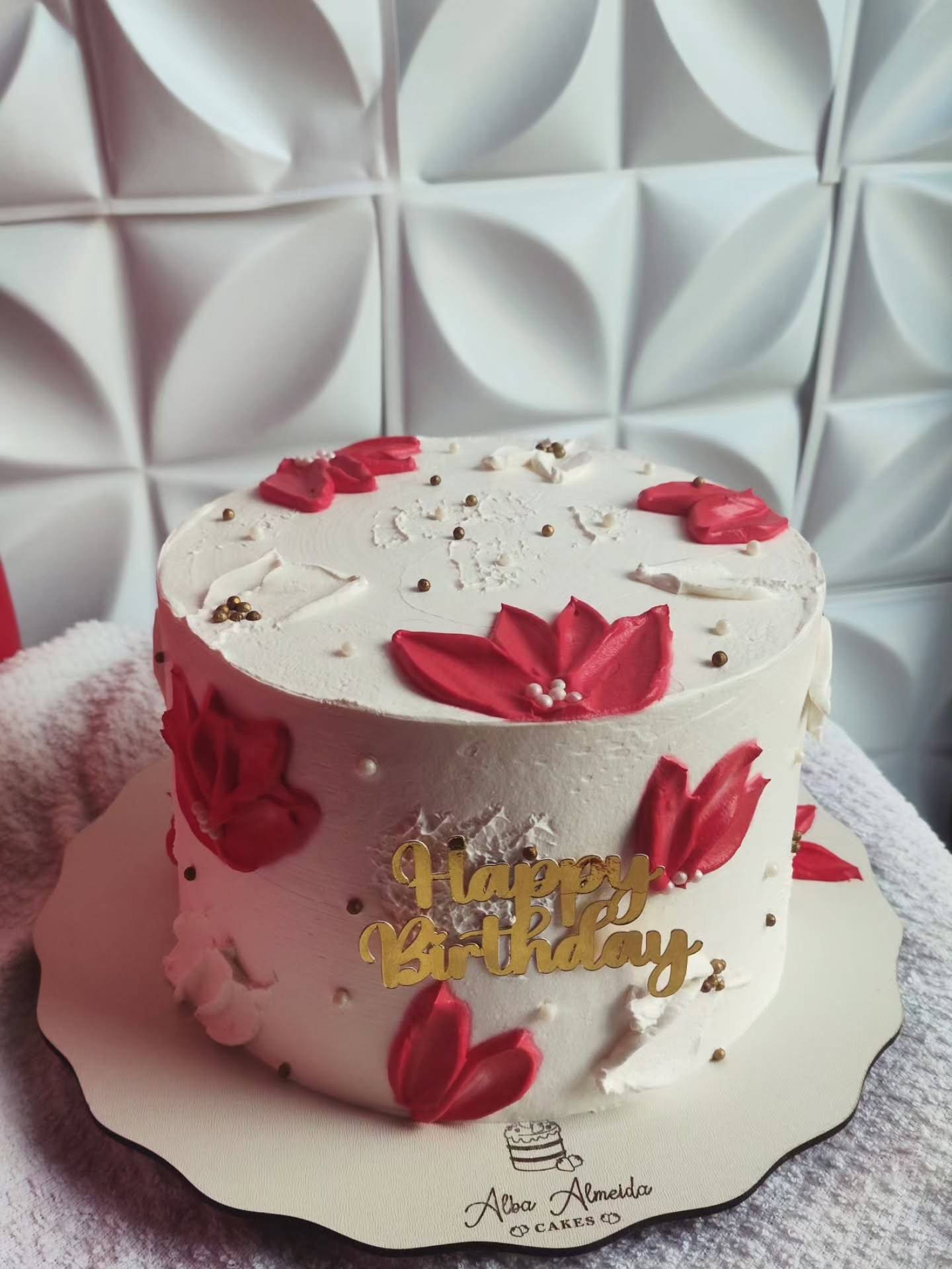 Outro bolo floral da Dona Alba