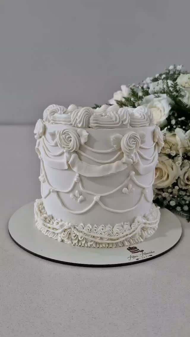 Vintage cake feito pela Dona Alba em Recife